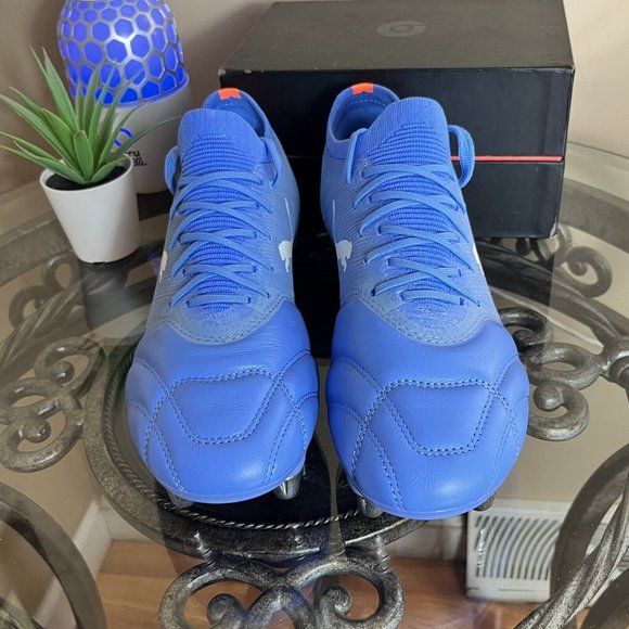 Puma AVANT PRO RUGBY BOOTS/CLEATS Puma Blue/Orange (10614 03) Mens Size 7 New! - Picture 5 of 11